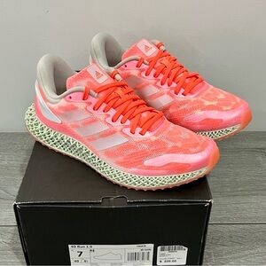 New Adidas 4D Run 1.0 Signal Coral Shoes Ultra Training Running Men’s US 7.0